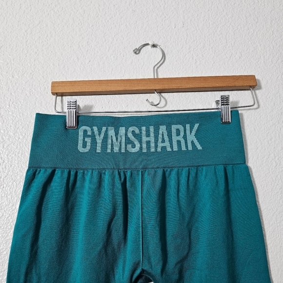 Gymshark Workout Leggings Sz M turquoise green - Picture 4 of 13
